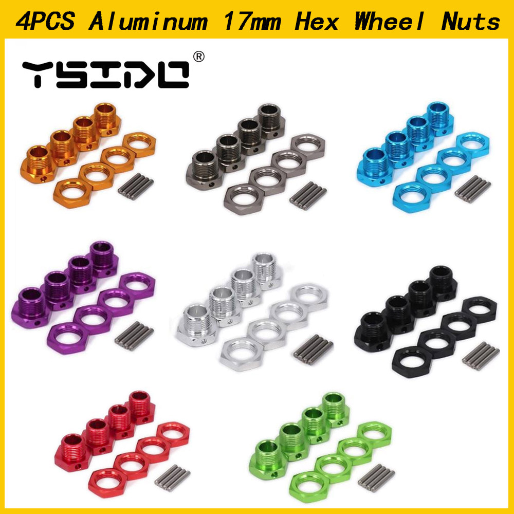 Wheel Hex Adapter - 4 шт. YSIDO алюминиевый 17-мм шестигранный
