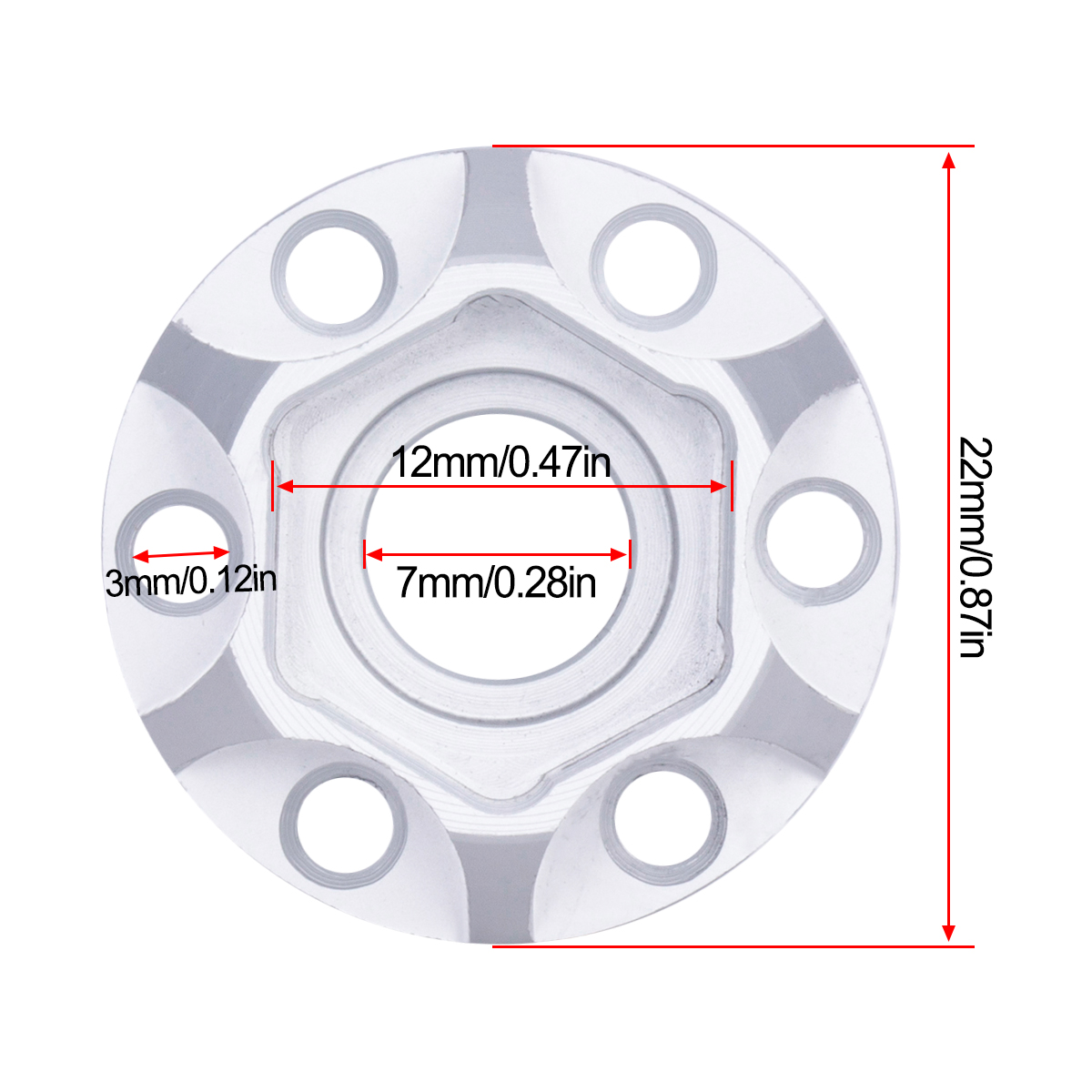Алюминиевые шестигранные ступи – обзор и цена Wheel Hex Adapter